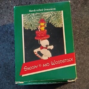 Snoopy and Woodstock Ornament 1989